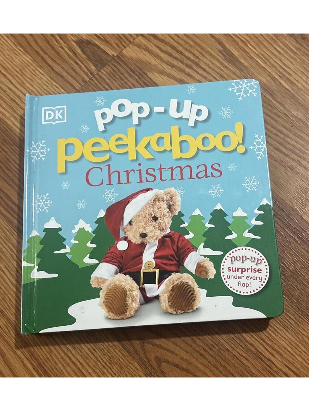 Pop Up Peekaboo ! Christmas Interactive Children's Book Santa Bear Kids